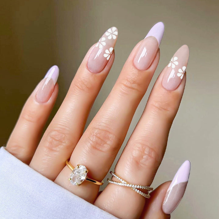 Artistic Heart-Accent Press-On Nail Set Kalsten
