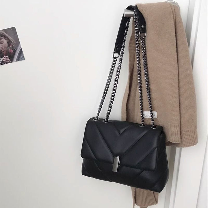 Quilted Leather Crossbody Bag Kalsten