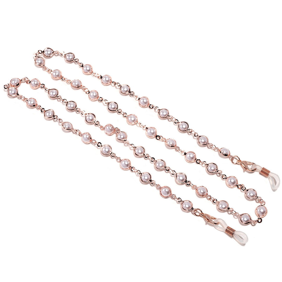 Elegant Pearl-Embellished Glasses Chain Kalsten