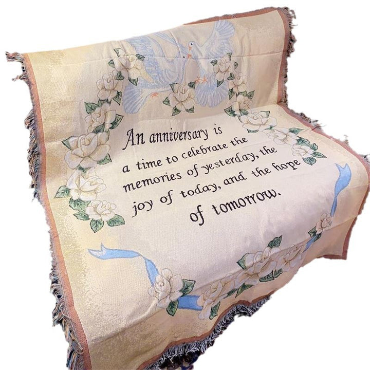 Inspirational Tapestry Blanket