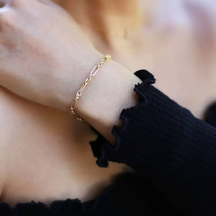 Elegant Silver Link Bracelet Kalsten