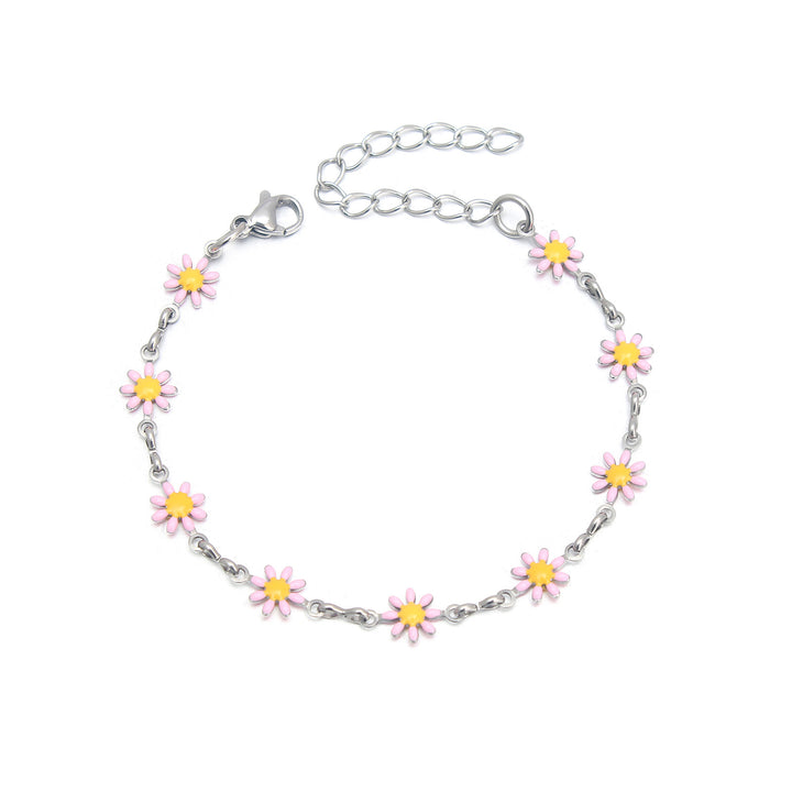 Floral Charm Chain Anklet Kalsten