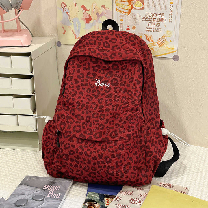 Stylish Leopard Print Backpack Kalsten