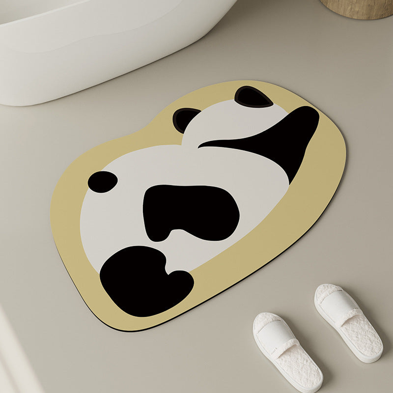 Cute Panda-Themed Bath Mat Kalsten