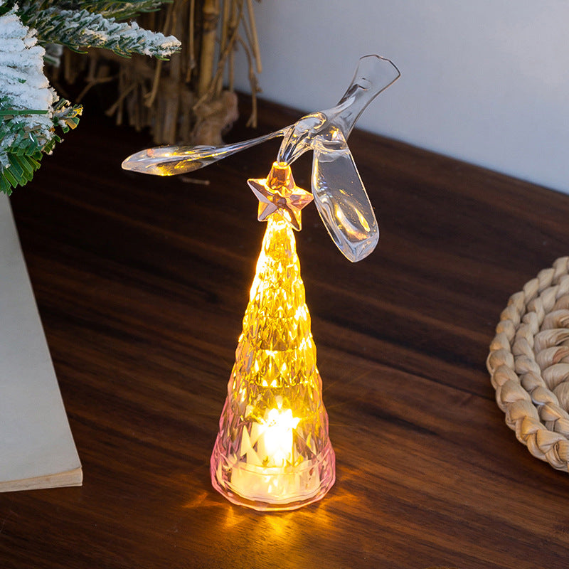 Elegant Glass Candle with LED Lighting