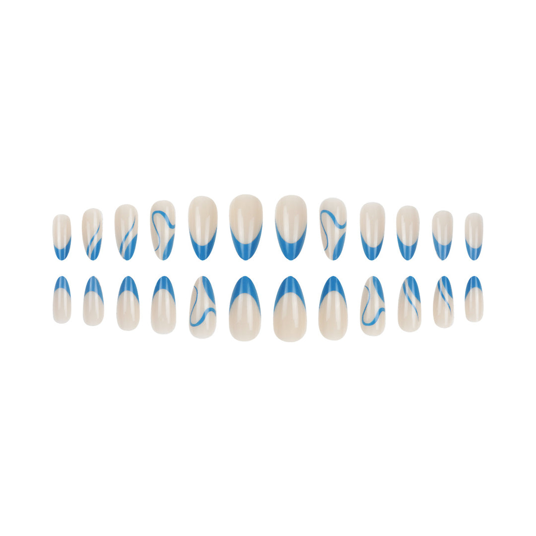 Artistic Pointed Press-On Nails Kalsten