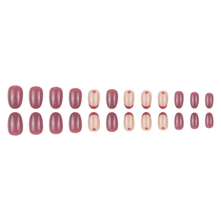 Creative Heart-Design Press-On Nails Kalsten