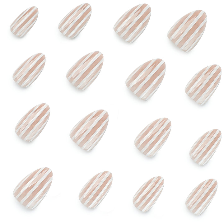 Stylish nail art with elegant stripe patterns Kalsten