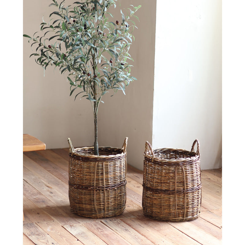 Rustic storage basket Kalsten