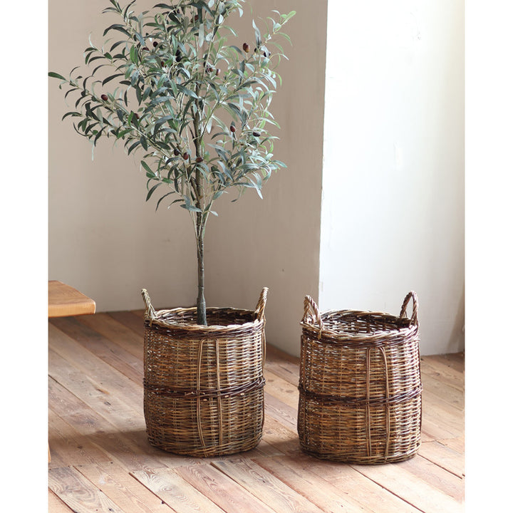 Rustic storage basket Kalsten