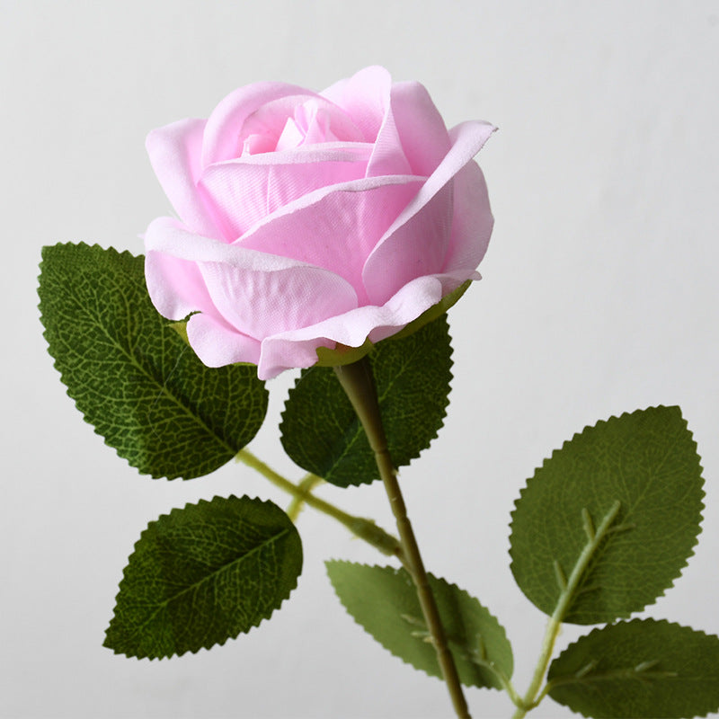 Elegant Silk Black Rose Stem