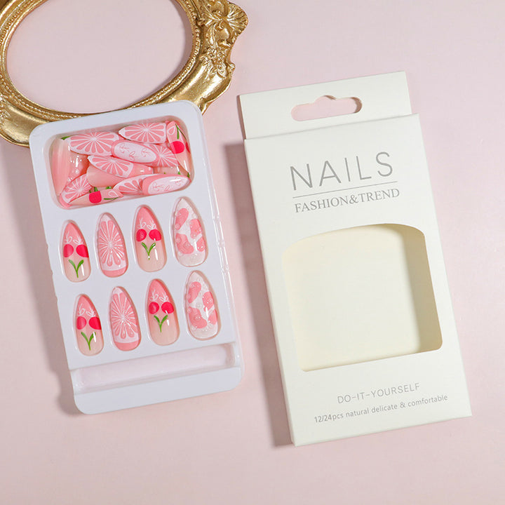 Premium Press-On Nail Set with Decorative Accents Kalsten
