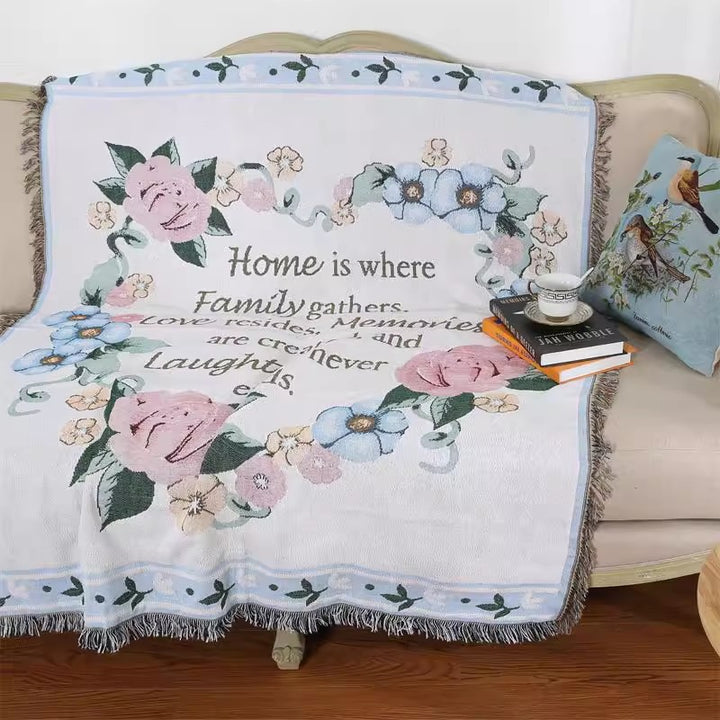 Decorative Pumpkin Pattern Tapestry Blanket