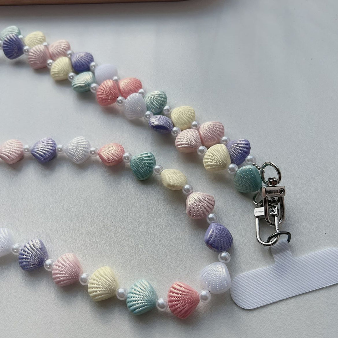Shell Beaded Phone Lanyard Kalsten