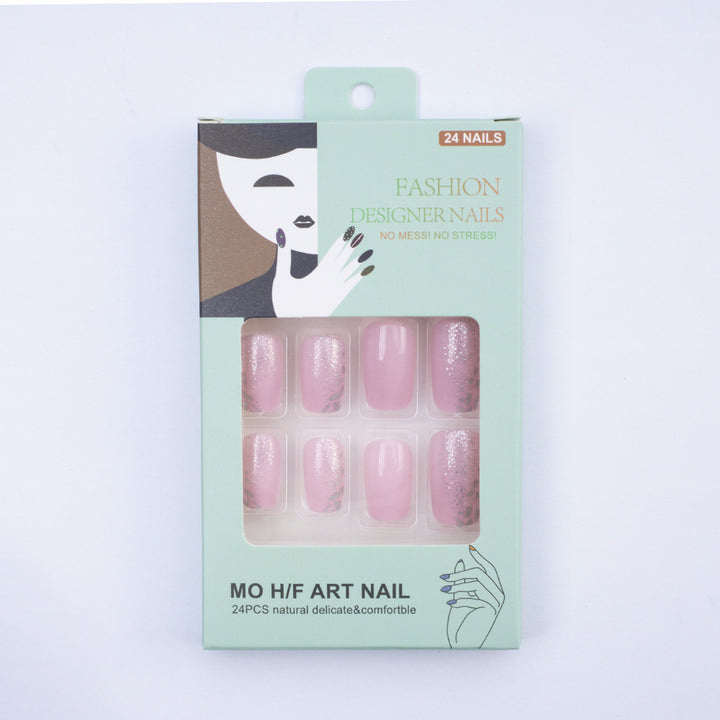 Glittering artificial nails with luxurious gradient Kalsten
