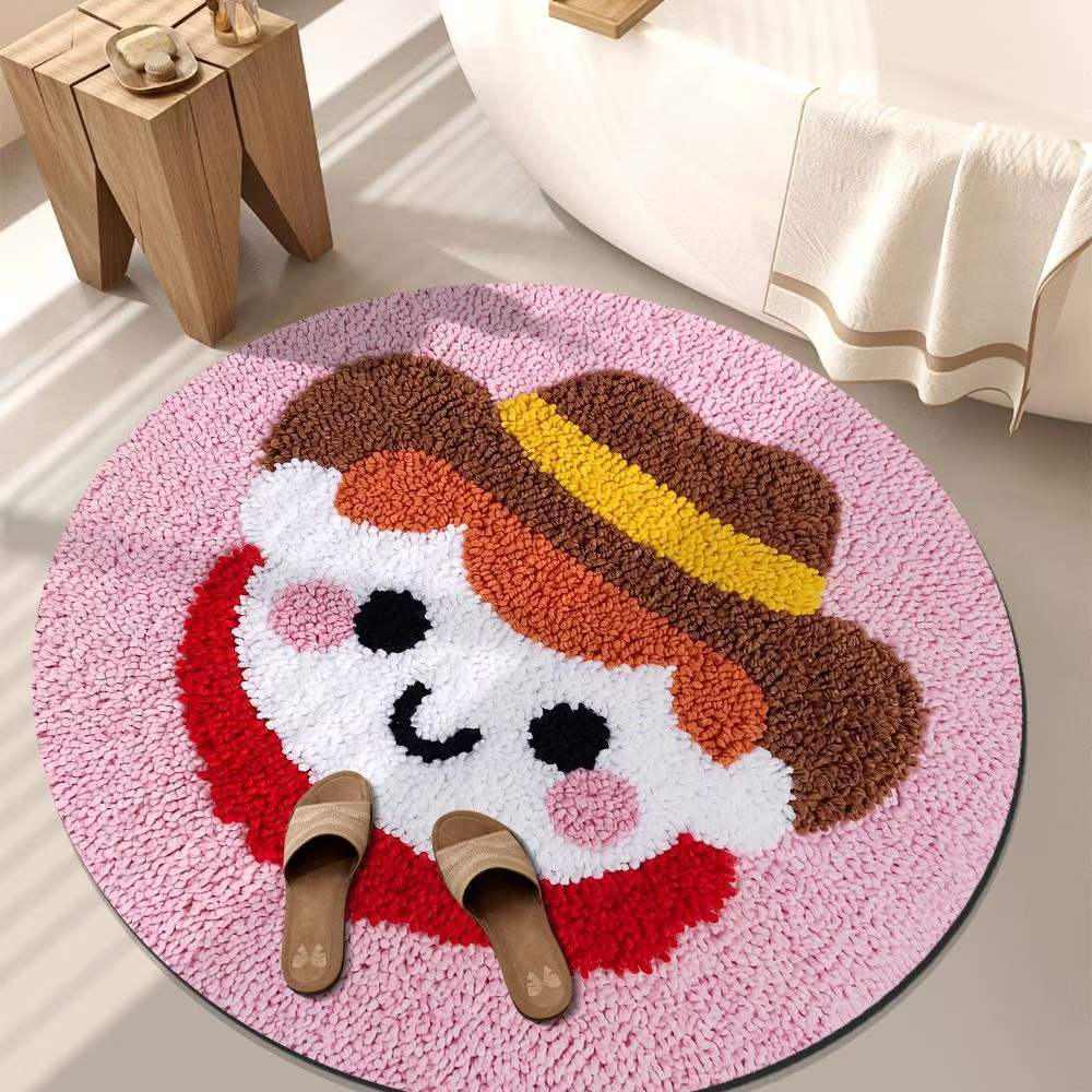 Playful Tiger-Themed Bathroom Mat Kalsten