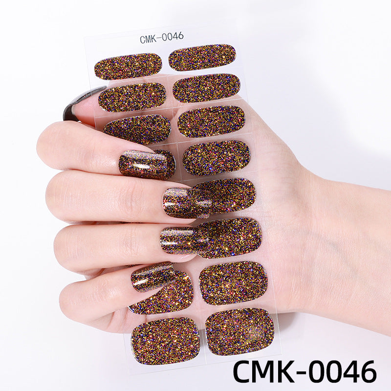 Glitter Finish Nail Wraps