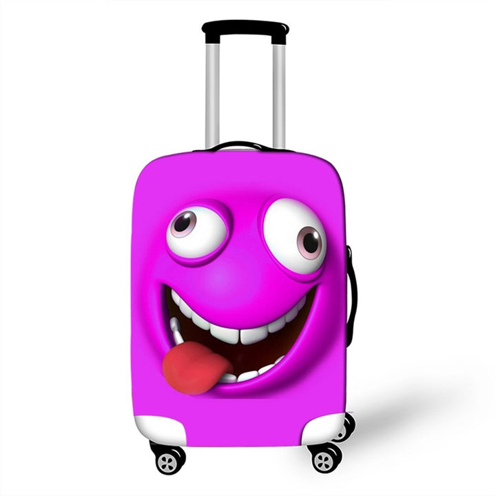 Unisex Hard-shell suitcase with funny cartoon face Kalsten