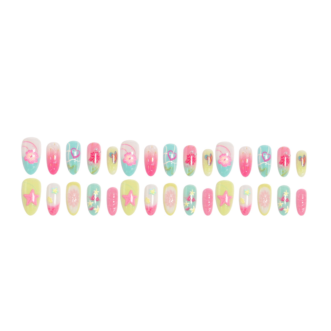 Artistic 3D Nail Tips with Maritime Motif Kalsten