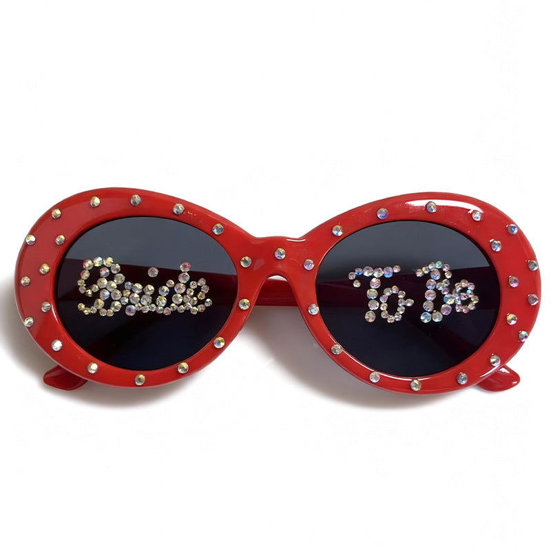 Rhinestone-Embellished Bridal Sunglasses Kalsten
