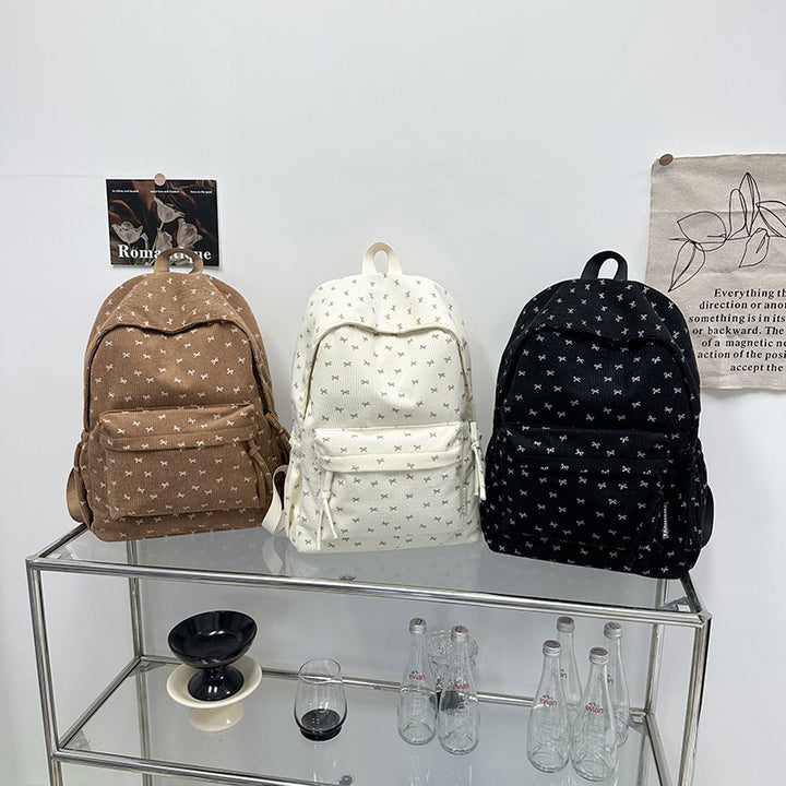 Playful Corduroy Backpack Kalsten