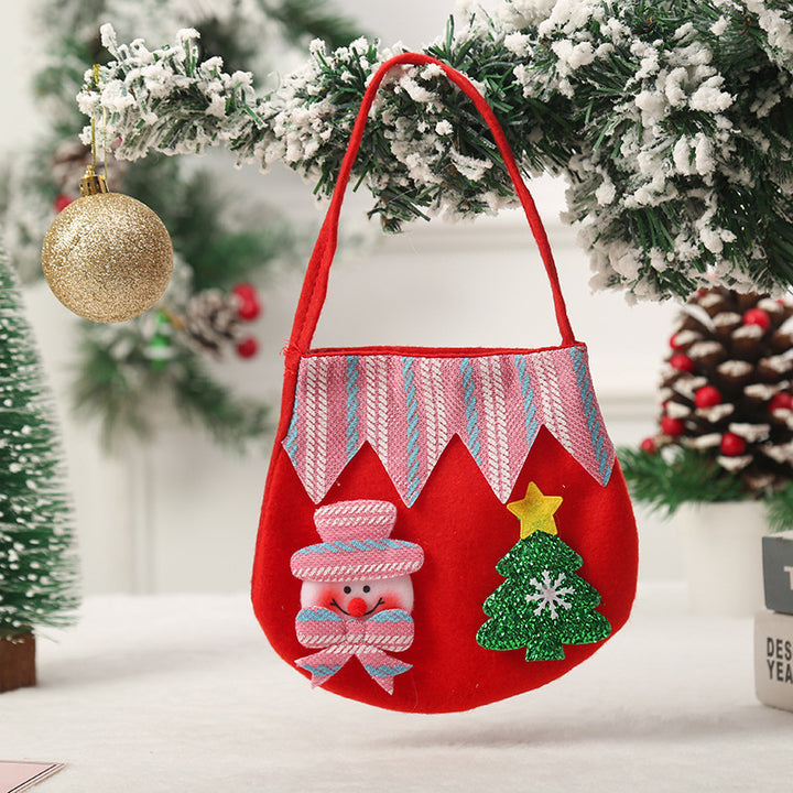 Festive Holiday-Themed Felt Tote Bag Kalsten