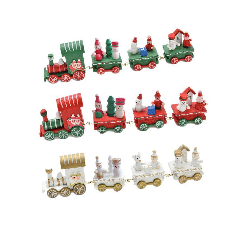 Decorative Christmas Train Figurine Set