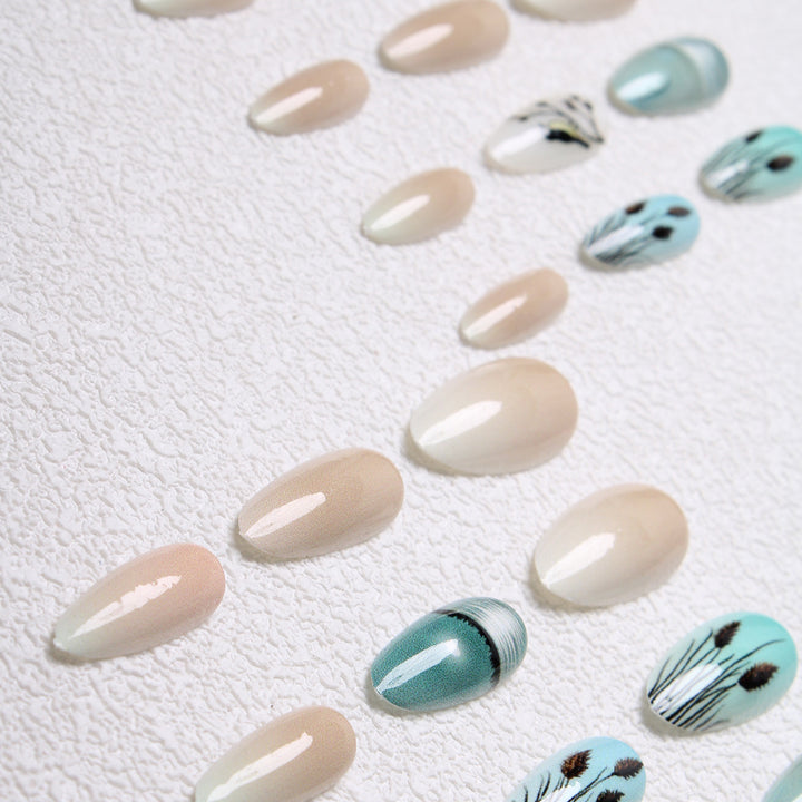 Artistic Nature-Inspired Press-On Nails Kalsten