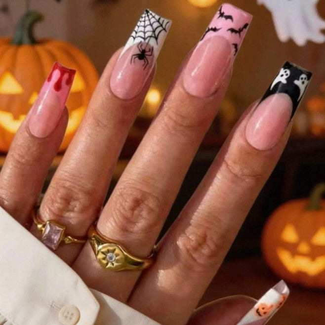 Halloween-Themed Press-On Nail Art Set Kalsten