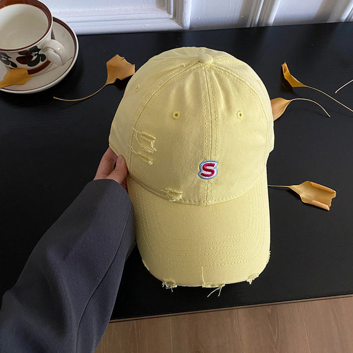 Distressed Vintage Denim Cap