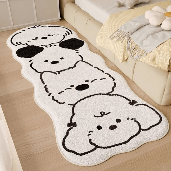 Cartoon Character Shaped Plush Area Rug
