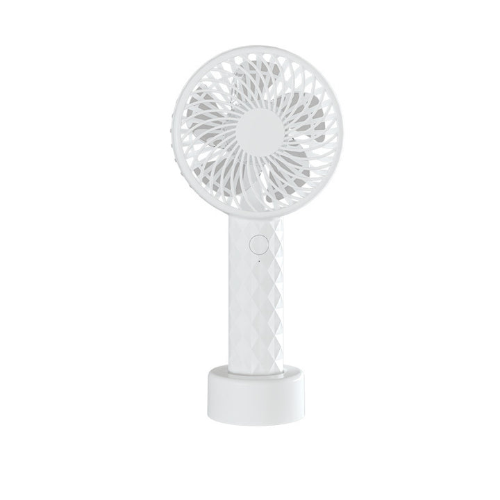 Women's Portable Mini Hand Fan with Ergonomic Grip and USB Charging Function Kalsten