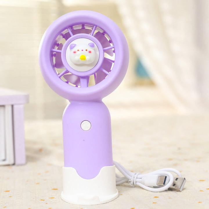 Women Handheld Mini-Fan with USB Charging Function and Ergonomic Design Kalsten