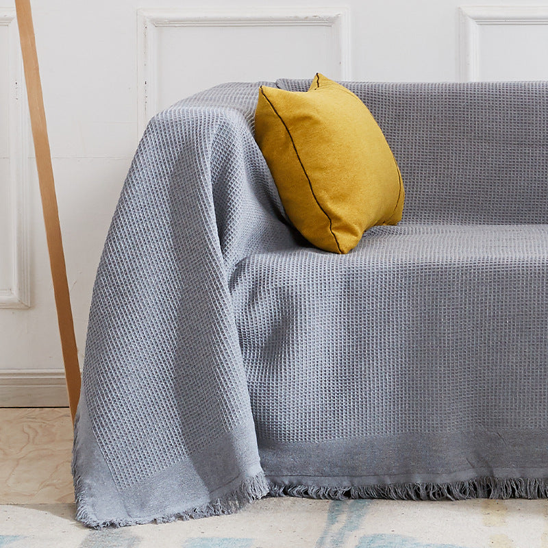 Textured Sofa Throw Blanket