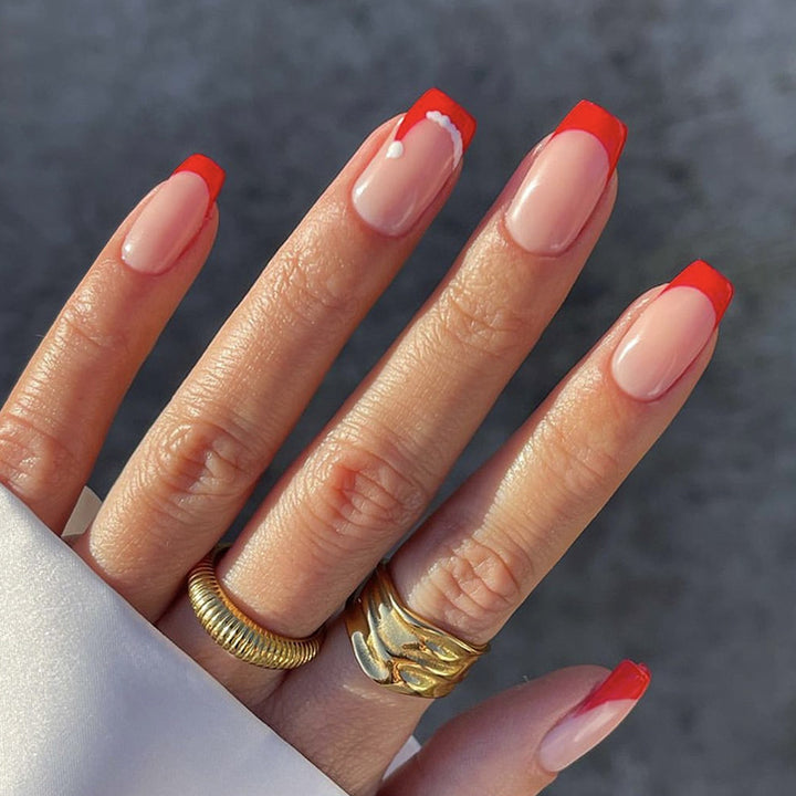 Artistic French Tip Press-On Nails kalsten