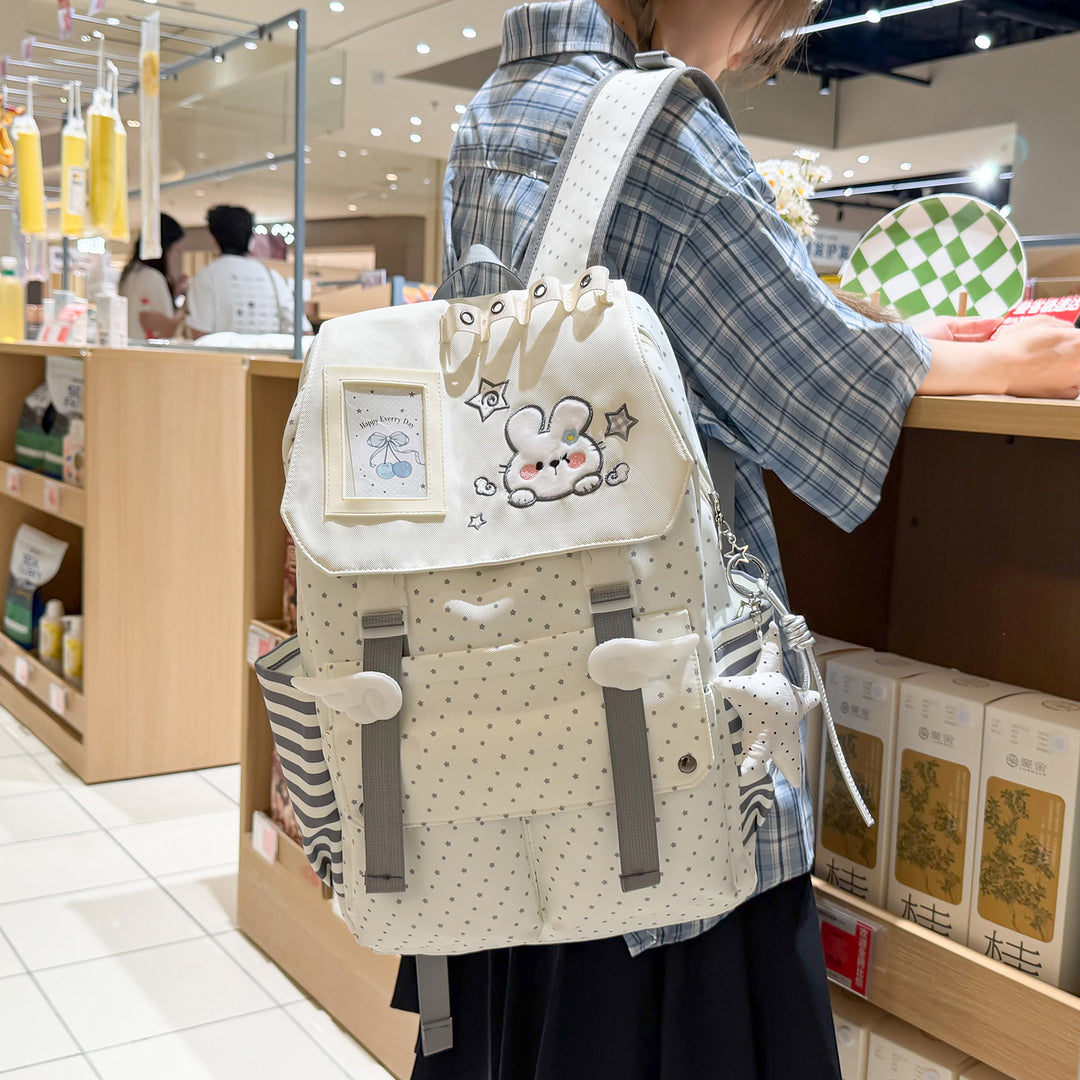 Cute Character Print Backpack Kalsten