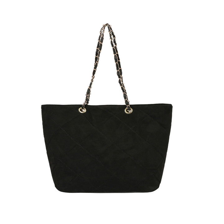 WoQuilted Suede Shopping Tote Kalsten
