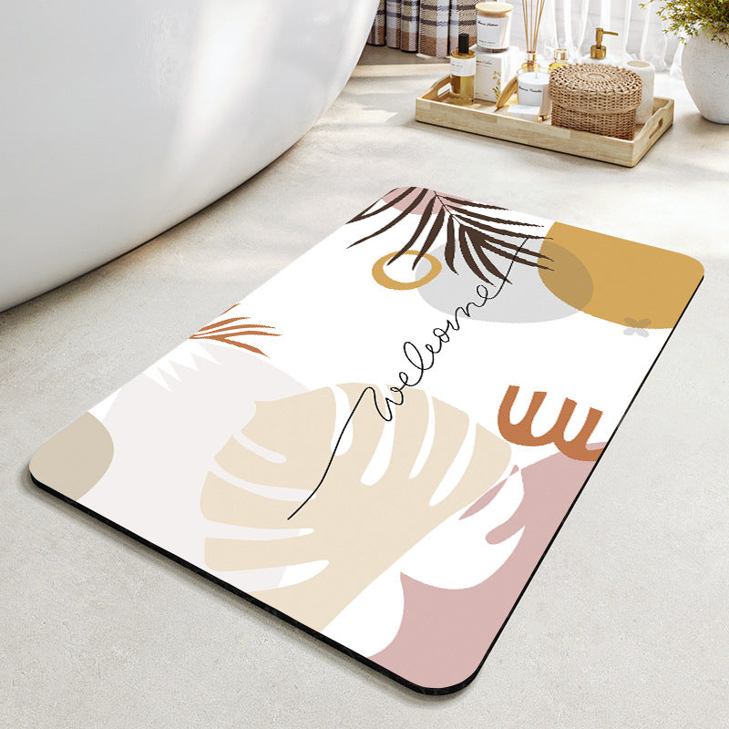Cheerful Floral Design Indoor Area Mat Kalsten