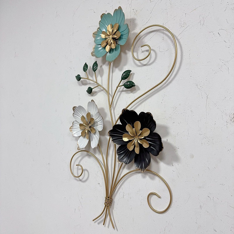 3D Floral Metal Wall Art Kalsten