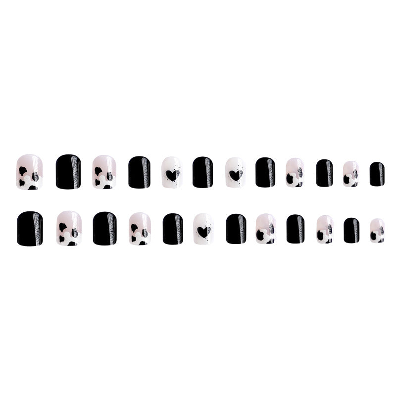 Creative nail art with heart and animal motifs Kalsten