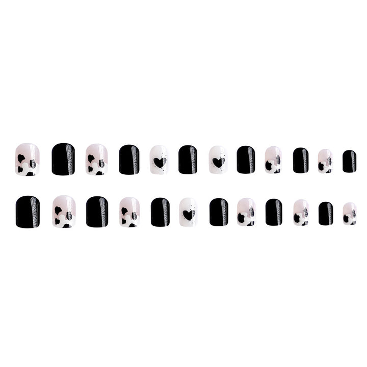 Creative nail art with heart and animal motifs Kalsten