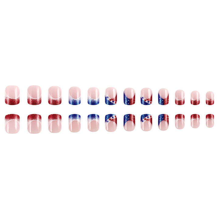 Patriotic Themed Acrylic Press-On Nails Kalsten