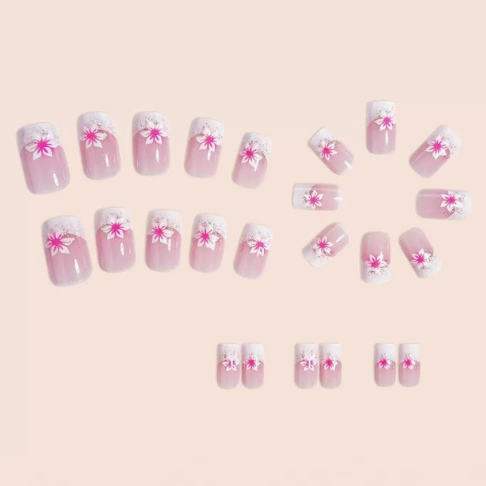Floral Acrylic Nail Art Enhancements Kalsten