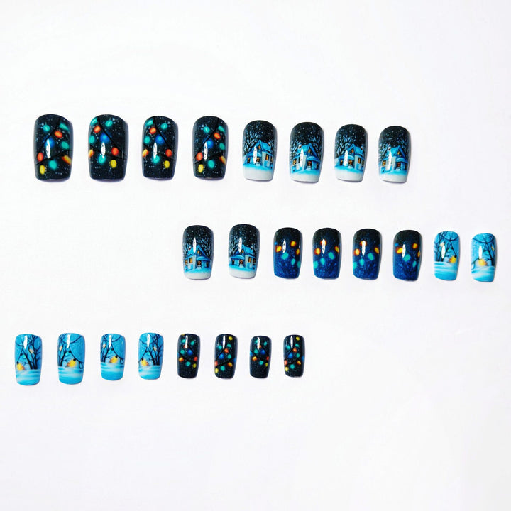 Seasonal Winter Wonderland Nail Art Kalsten
