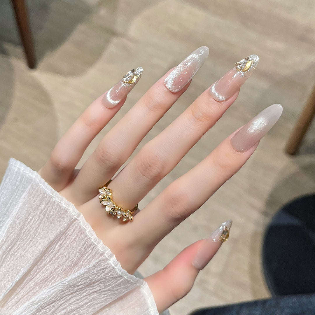 Glitter-Embellished Press-On Nail Extensions Kalsten