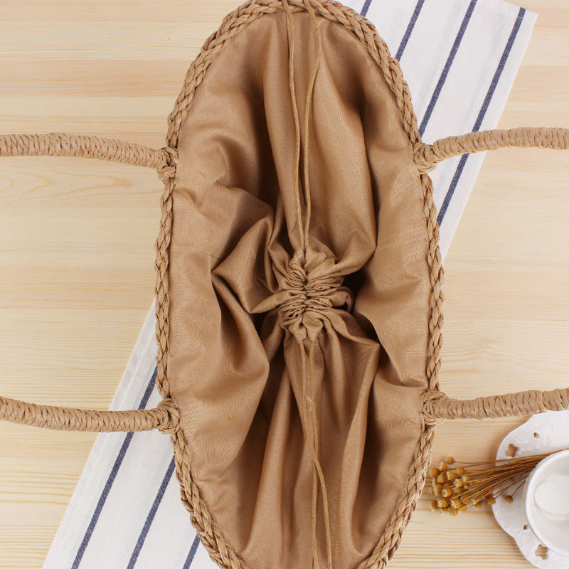 Braided Tote Bag Made of Natural Materials Kalsten