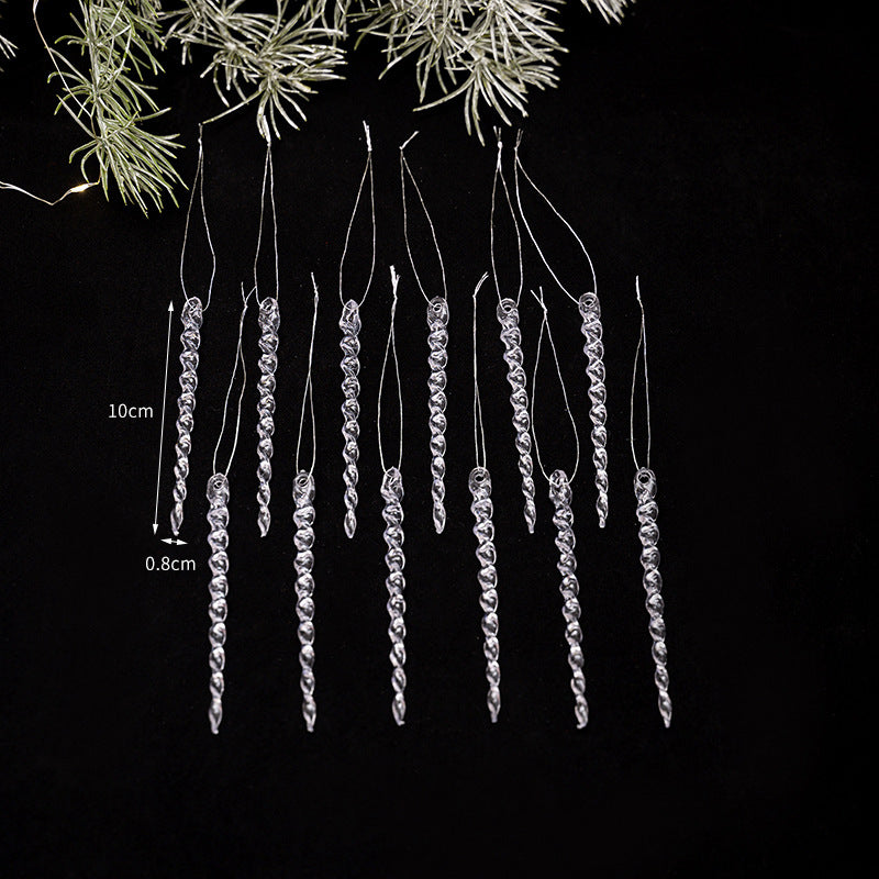 Crystal Icicle Ornaments