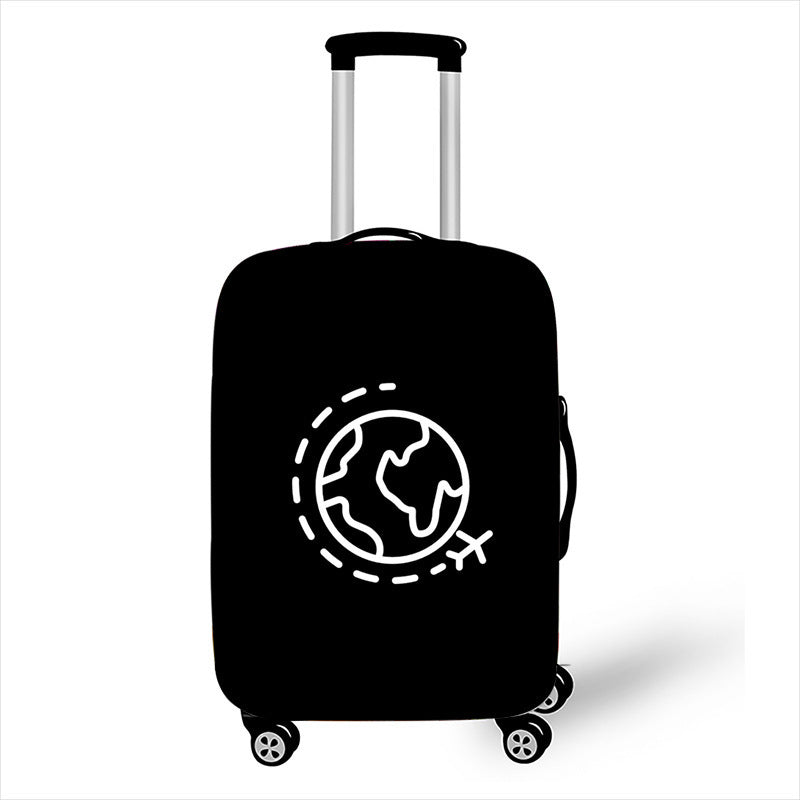 Men's hard-shell suitcase with exclusive airplane design Kalsten