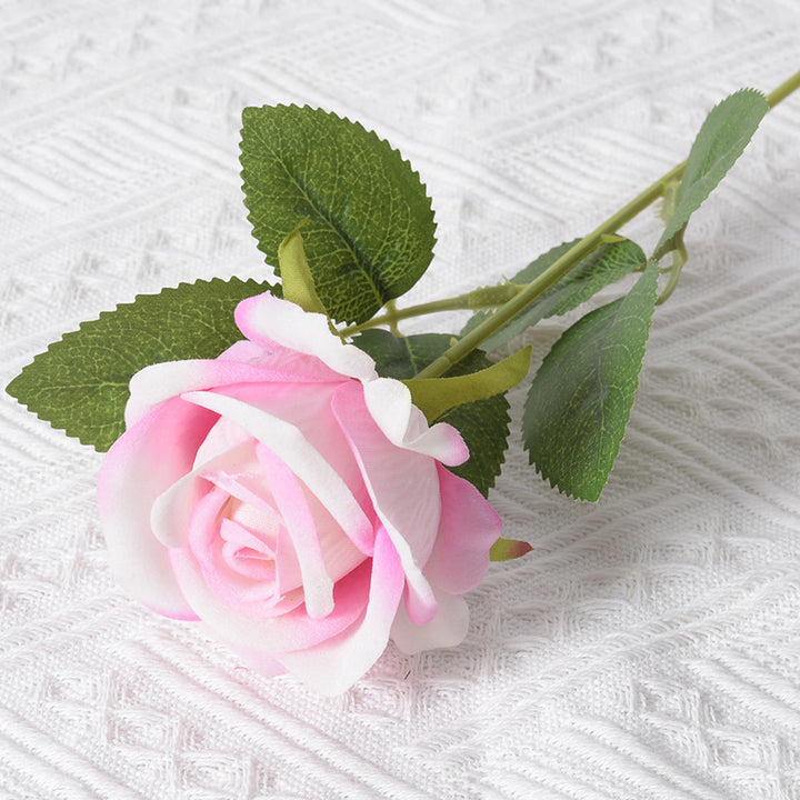 Realistic Silk Rose Decoration