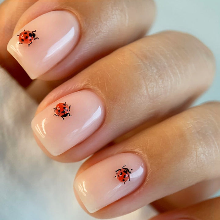 Artistic Ladybug Design Press-On Nail Set kalsten